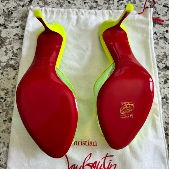 Christian Louboutin Neon Heels - Picture 4 of 5
